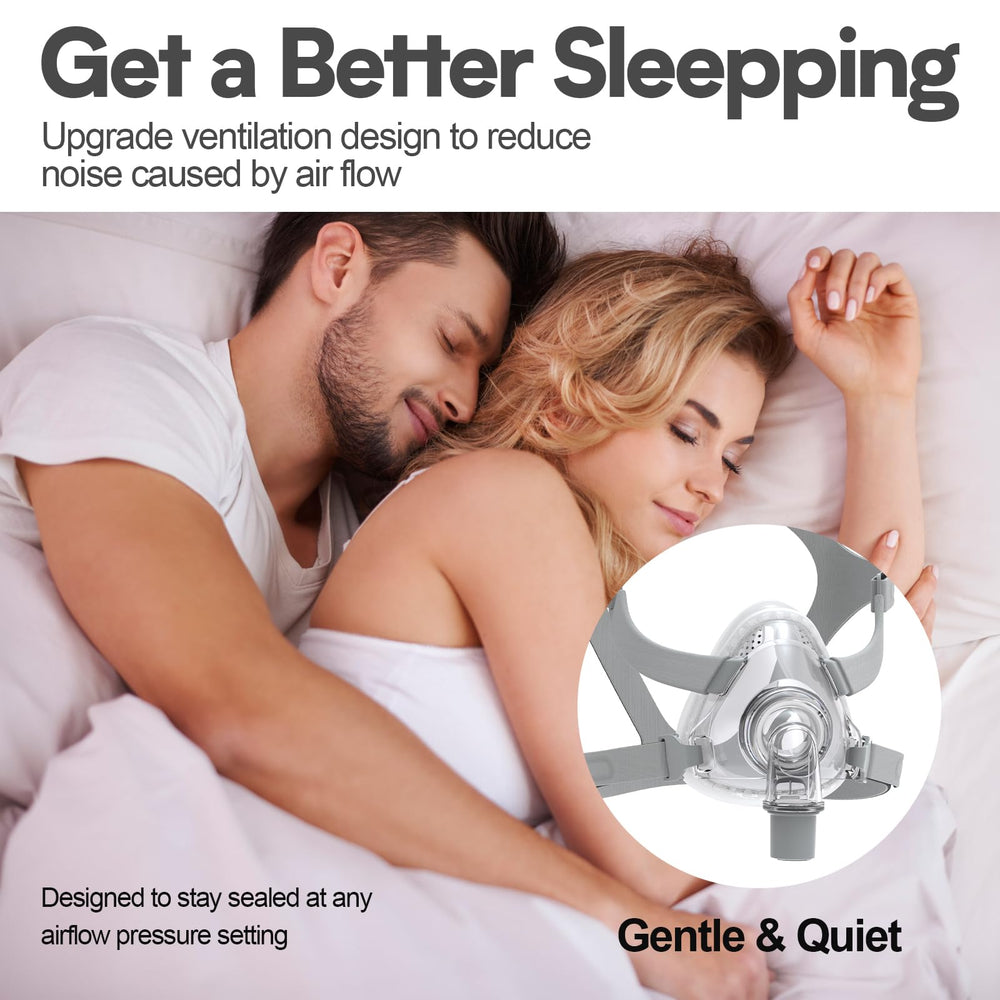 Likjhbn CPAP headgear with soft strap for comfortable overnight wear