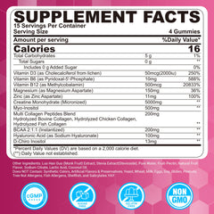 LILICARE Creatine for Women Gummies berry flavor close-up for tasty daily use