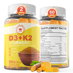 LILICARE Vitamin D3 K2 Gummies jar close-up for bone support