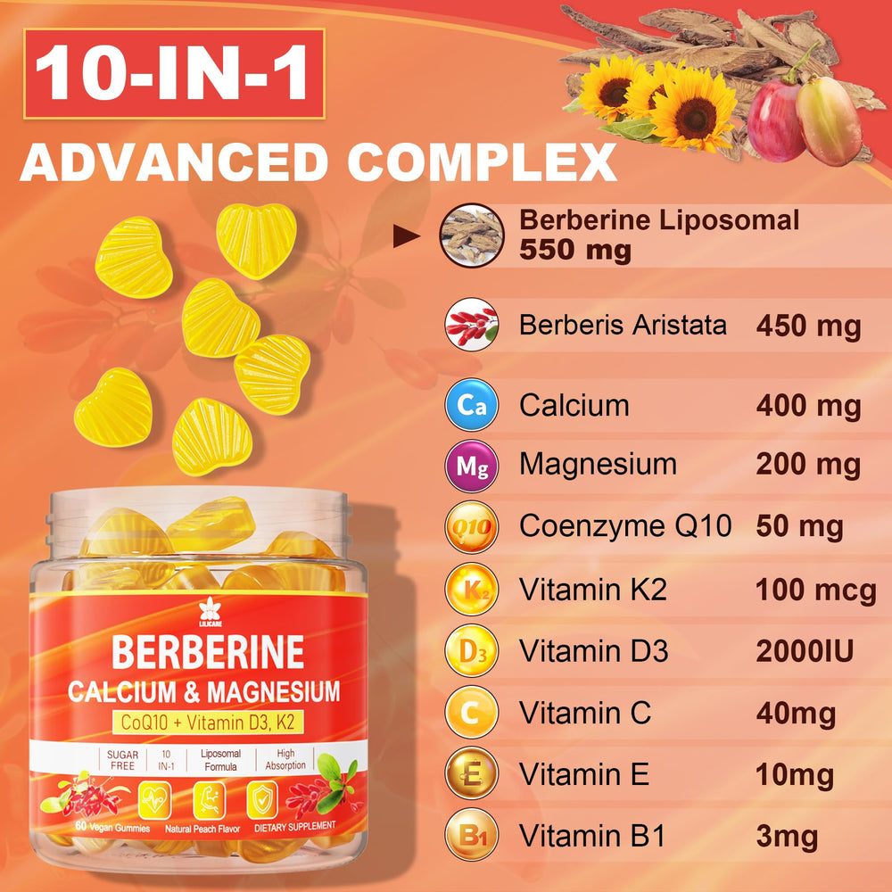 LILICARE energy metabolism concept with gummies and minerals