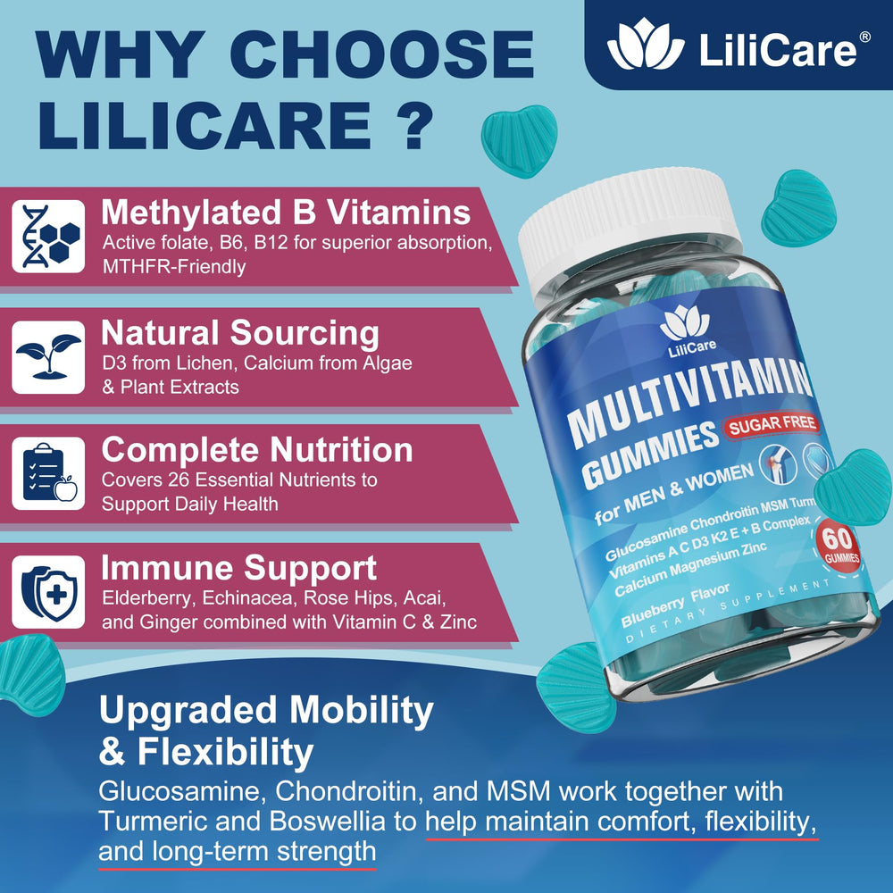LILICARE immune blend with elderberry and echinacea for immune support.