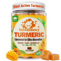 LILICARE Liposomal Turmeric Chews bottle shows convenient daily wellness option for active days.