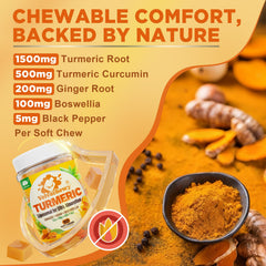LILICARE Liposomal Turmeric Chews ingredients label highlights calcium, D3, K2, and magnesium.