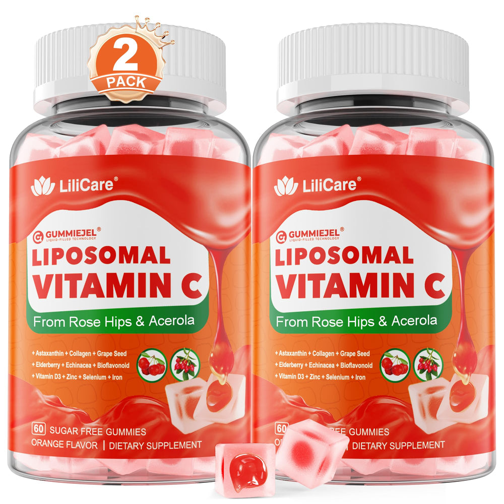 LILICARE liposomal vitamin C gummies in bottle for daily immune wellness