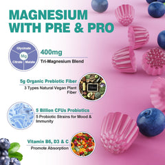 LILICARE label highlights 400 mg magnesium per serving