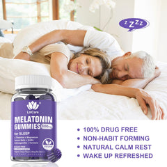 LILICARE Melatonin gummies night routine image invites calm nights.