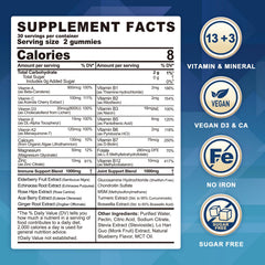 LILICARE blueberry-flavor gummies close-up for tasty daily nutrition.