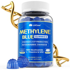 LILICARE Methylene Blue Gummies bottle pour supports steady brain energy.