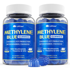 LILICARE Methylene Blue Gummies bottle supports focused energy and mental clarity.