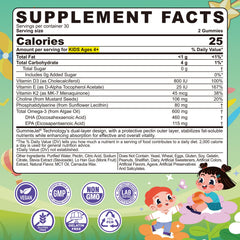 LILICARE Kids Omega-3 lemon gummies shown for easy daily nutrition.