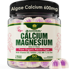 LILICARE plant-based calcium gummies bottle highlighting a plant-sourced option for bone support