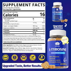 LILICARE Tyrosine gummies close-up on the jar front