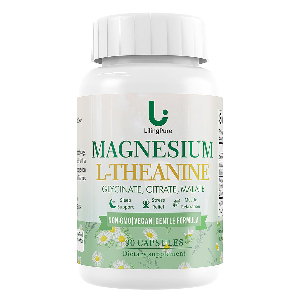 LilingPure Magnesium Complex bottle front for daily relaxation.