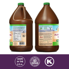 Lily Of The Desert Aloe Juice label shows bio-active ingredients
