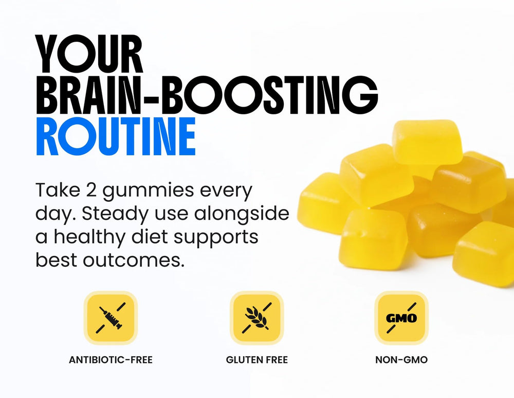 LIMITLESS X NZT-48 NAD+ gummies serving idea for a morning routine.