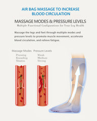 LINGTENG air compression leg massager fabric close-up illustrates soft, breathable, stain-resistant materials.