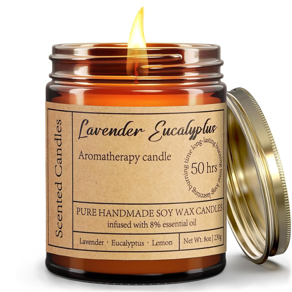 Liofeve Lavender Eucalyptus candles offer up to 50 hours burn time