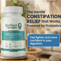 LionHeart Probiotics easy-dosing design illustrates simple daily use.
