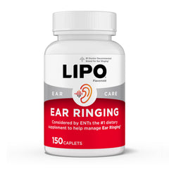 Lipo-Flavonoid ear ringing bottle showing the lemon bioflavonoid formula for inner ear support.