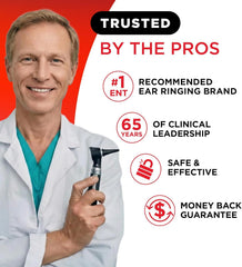 Lipo-Flavonoid depiction of inner ear health support through nutrition.