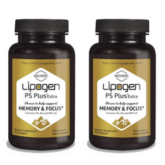 Lipogen PS Plus Extra bottle front view for daily cognitive support.