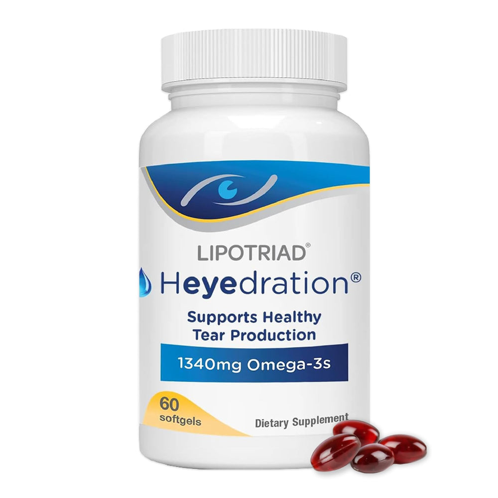 Lipotriad Heyedration eye vitamin bottle for daily eye health support