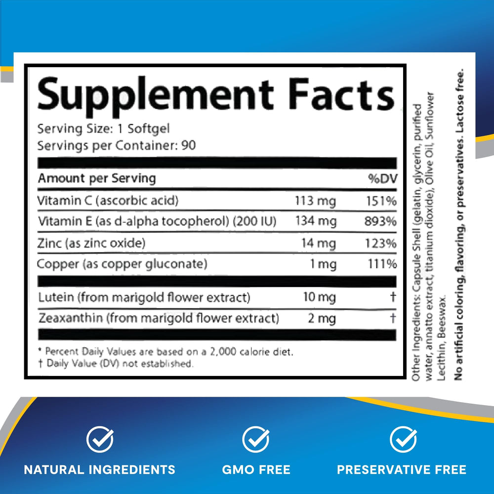 Lipotriad Visionary Eye vitamin tablet close-up showing capsule texture.