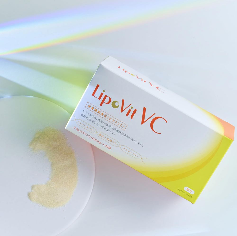 LipoVit VC liposomal technology illustration emphasizing enhanced absorption.