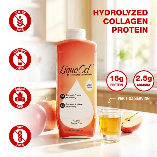 LiquaCel 32oz bottle with case of six on display for bulk convenience.