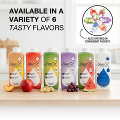 LiquaCel case of six packaging indicates bulk availability and portability.