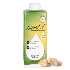 LiquaCel ginger-ale-bottle: ready-to-drink protein option for daily nutrition.