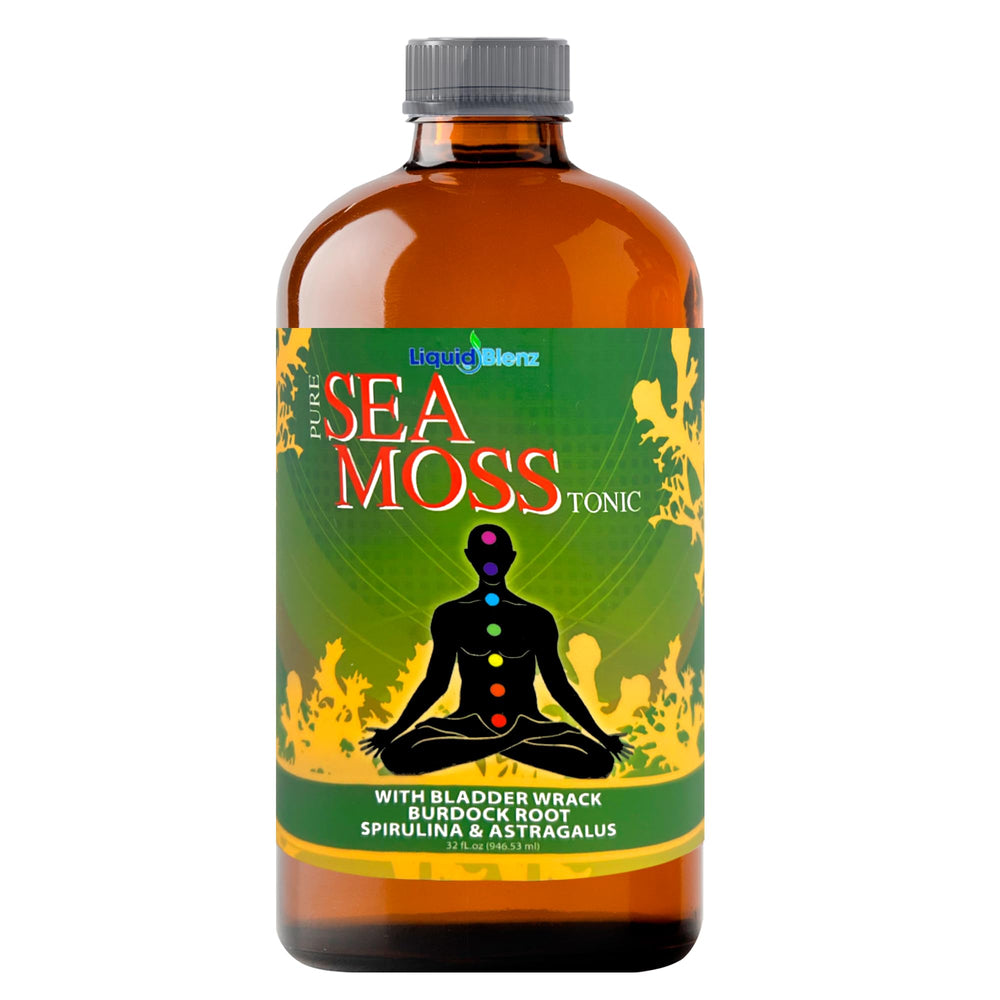 LIQUID BLENZ Sea Moss Tonic bottle for daily wellness routine