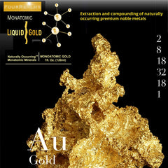 Liquid Gold ORMUS in-use drops suggesting an easy daily ritual.
