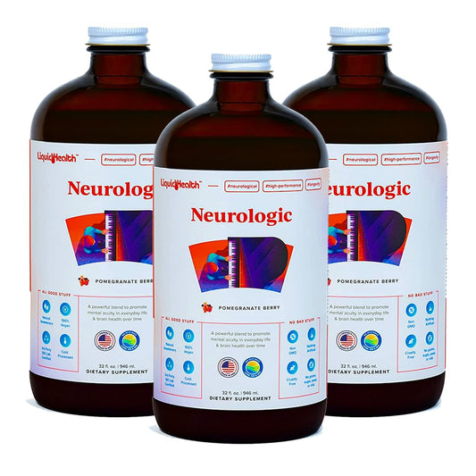 LIQUIDHEALTH Neurologic Focus bottle supports focus and mental clarity.