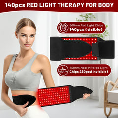 LITDUCK red light therapy belt powers on for convenient home sessions.