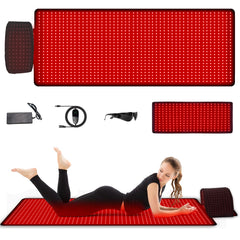 LITECARE red light therapy mat front view for full-body relaxation.