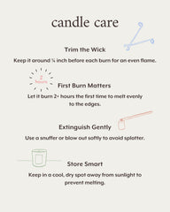 Literie 9oz candle on a coffee table creates warm, inviting atmosphere