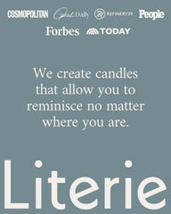 Literie non-toxic, sulfate- and phthalate-free candle for peace of mind.