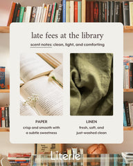 Literie Paper and Linen scent wax close-up highlights inviting fragrance.