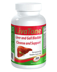 Livatone Liver Cleanse bottle label showcasing premium packaging for detox support