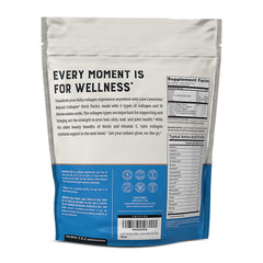 This image shows Live Conscious Beyond Collagen packaging, emphasizing a compact, travel-friendly single-serve format.