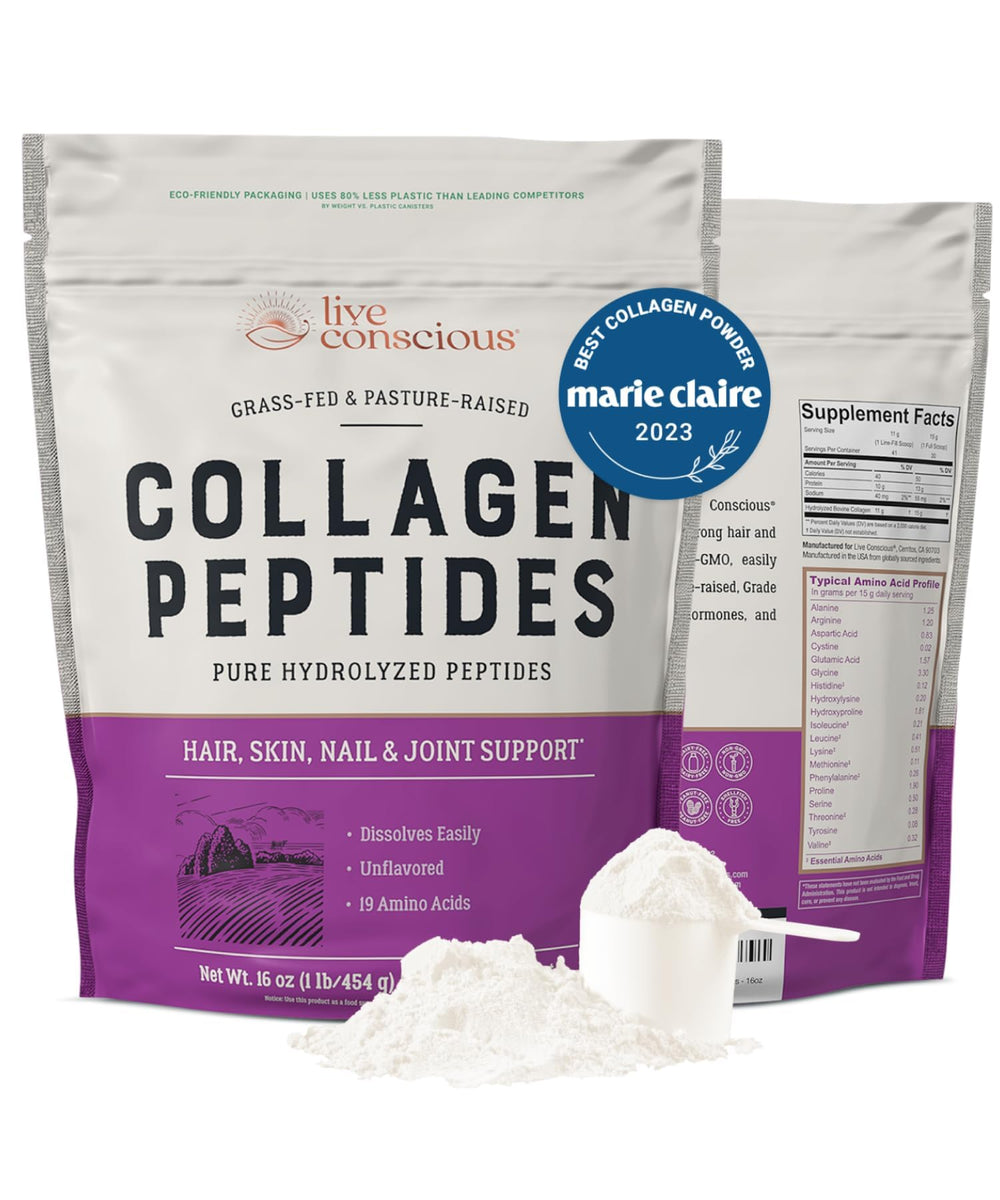 Collagen peptides powder dissolving smoothly in a beverage for easy integration