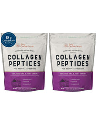 Live Conscious collagen peptides powder for hair strengthens and adds shine when mixed into drinks