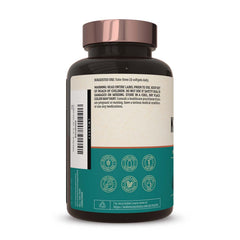 Live Conscious KrillWell capsules showing EPA 90 mg and DHA 60 mg per serving