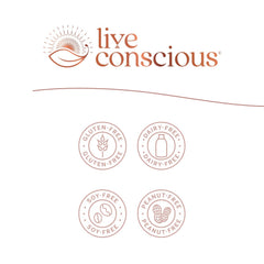Live Conscious MoveWell ingredients chart emphasizes glucosamine and chondroitin as key components.