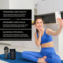 LIVE LGNDRY LABS collagen powder scoop for precise 7 g serving.