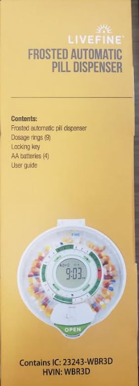 LiveFine transparent lid for quick visual verification of contents