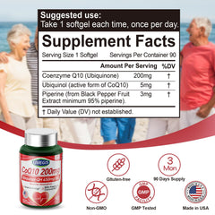 LIVEGIS CoQ10 softgels closeup, showing capsule texture and high potency.