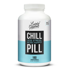 LIVELY VITAMIN CO Chill Pill bottle front shows calm mood support.