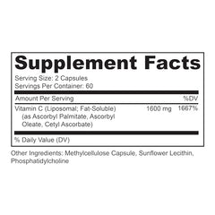 Label closeup emphasizing sunflower lecithin for better nutrient uptake